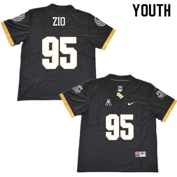 Youth #95 Jeremiah Zio UCF Knights College Football Jerseys Sale-Black